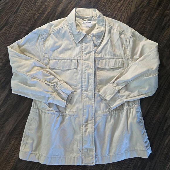 OLD NAVY 100% Cotton Twill Lightweight Trench NWOT/SIZE M - Picture 1 of 5